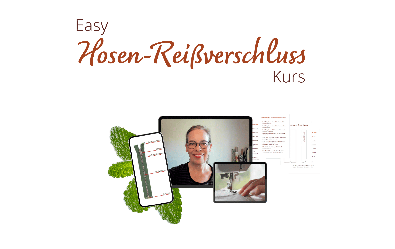 mockup reissverschluss